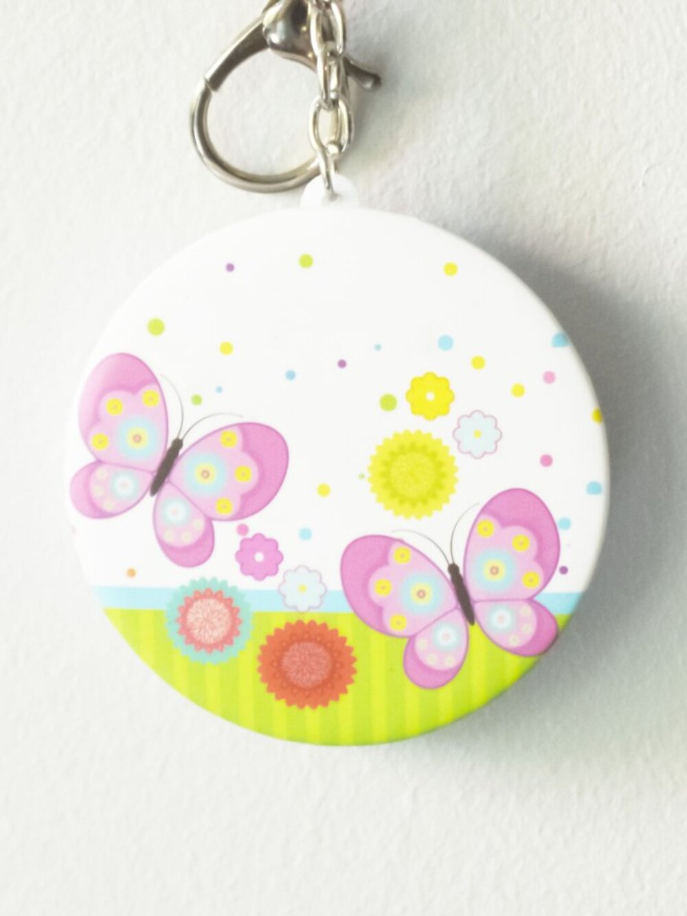 Butterfly Compact Mirror Keychain - Picture 2 of 7